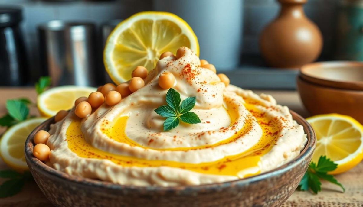 Préparation simple du houmous maison