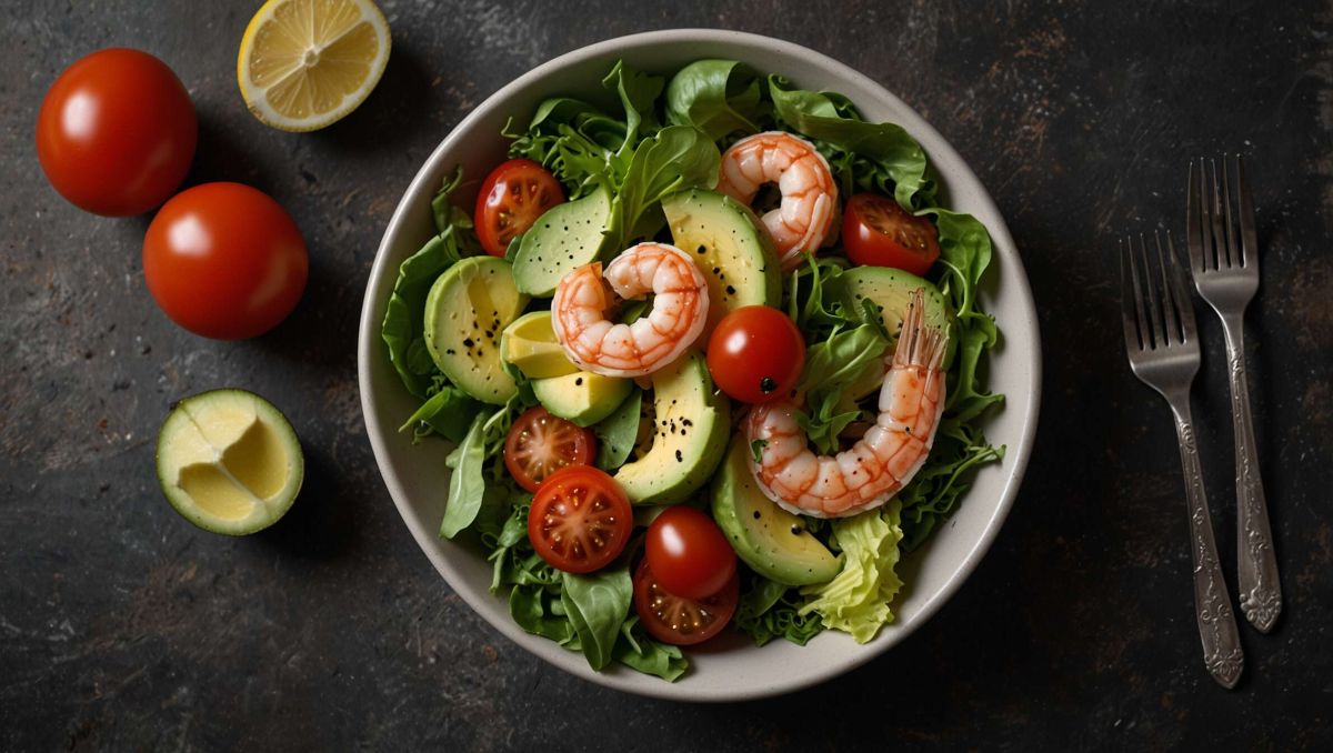 Une salade d’été irrésistible : avocats, crevettes et tomates