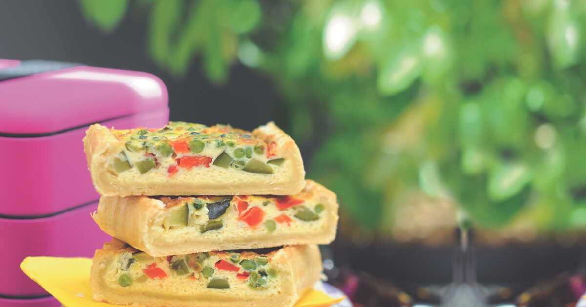 La quiche veggie aux petits légumes : un délice coloré et savoureux