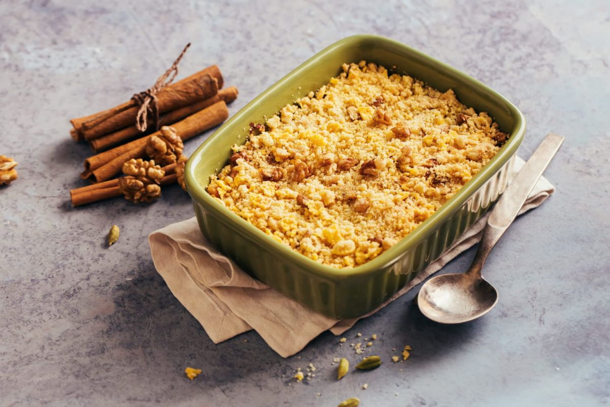Découvrez le délicieux crumble aux pommes de Philippe Etchebest