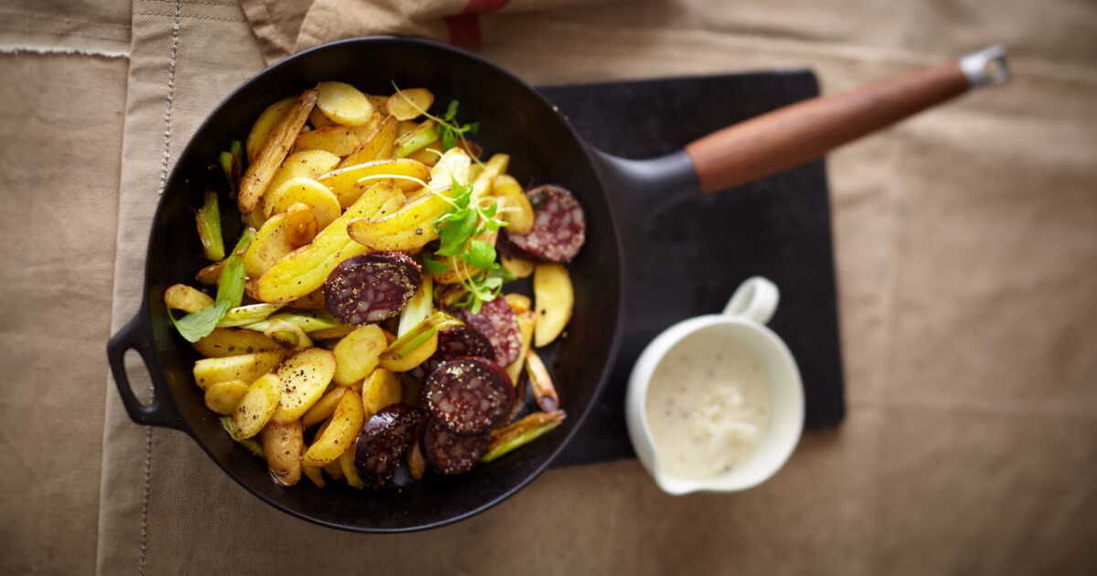 L'alliance surprenante de la poêlée de rattes et du boudin noir