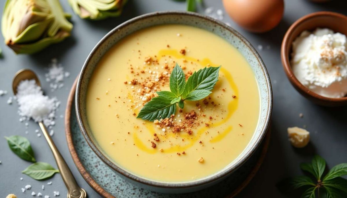 Une soupe d'artichauts réconfortante et simple à réaliser