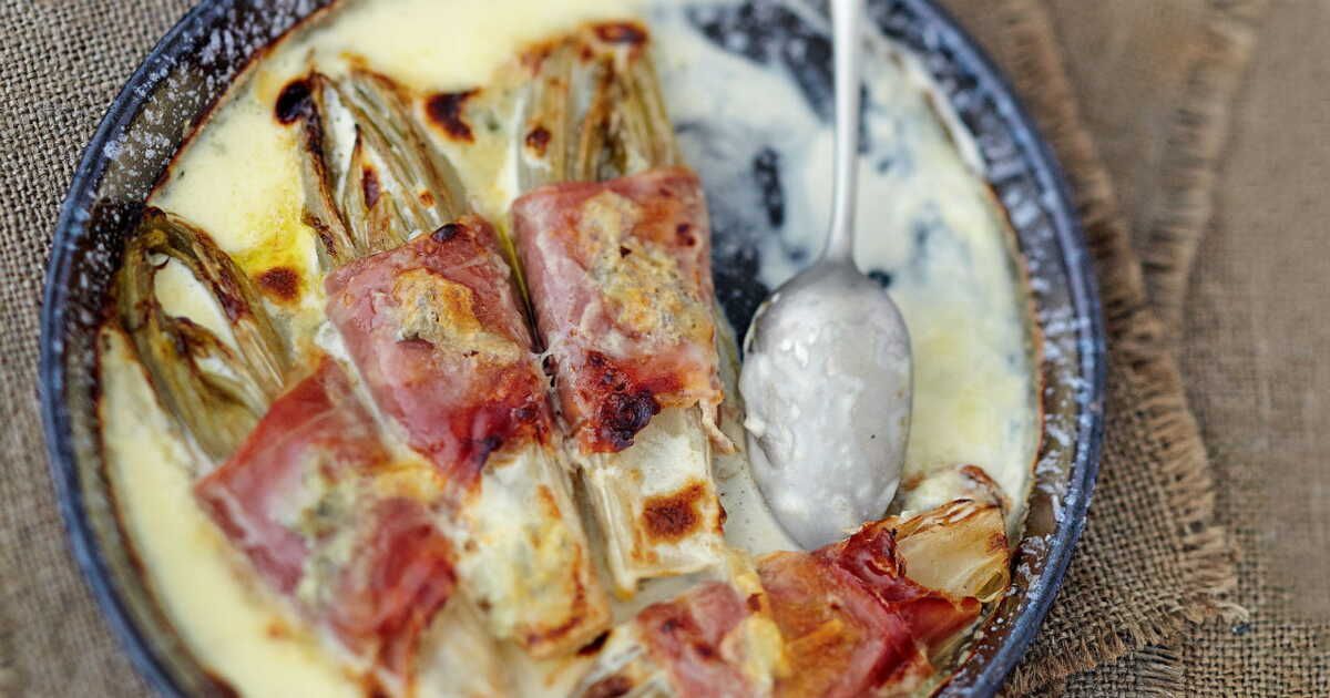 Endives au jambon et gorgonzola
