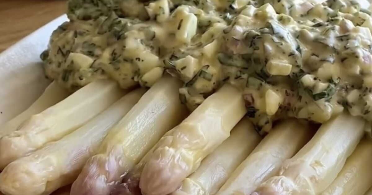 Savourez le printemps avec des asperges sauce gribiche