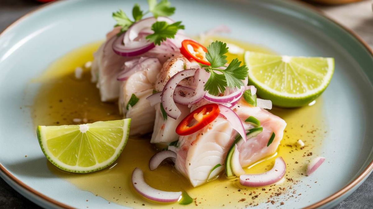 Ceviche de daurade au citron vert et gingembre : une entrée chic, fraîche et rapide