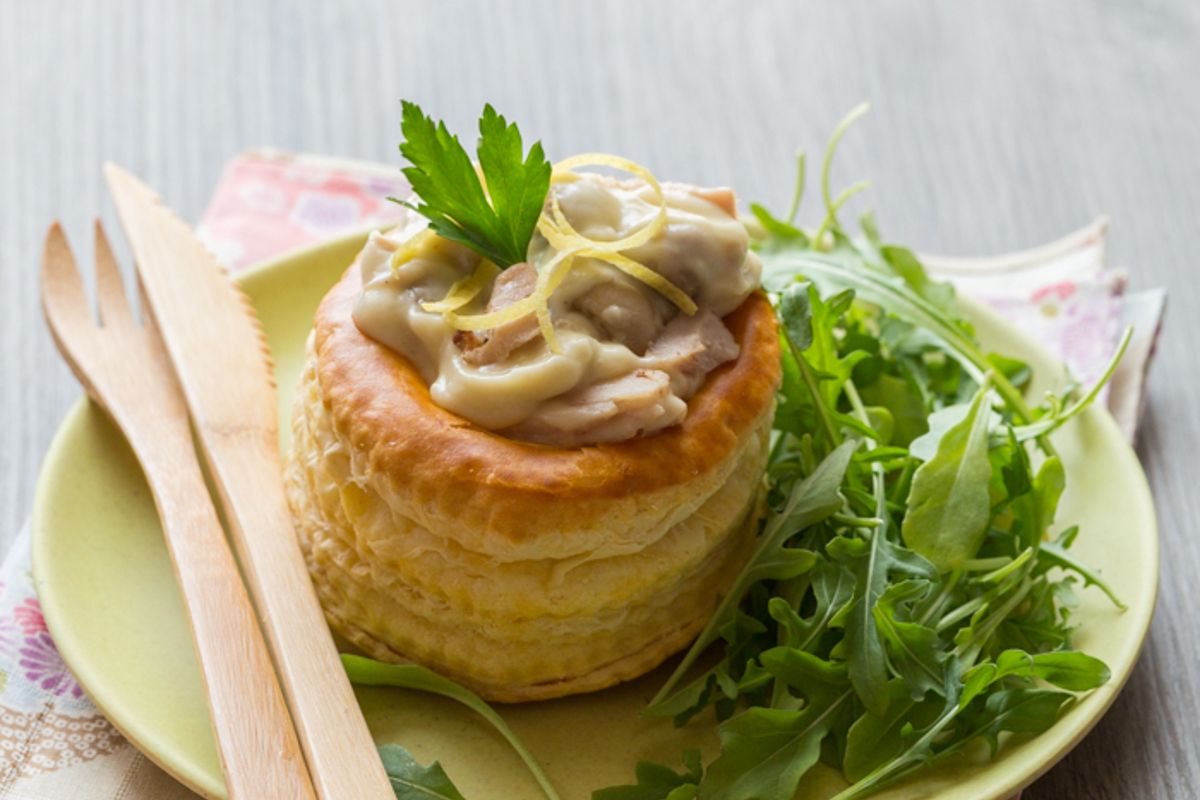 Vol-au-vent au poulet citronné