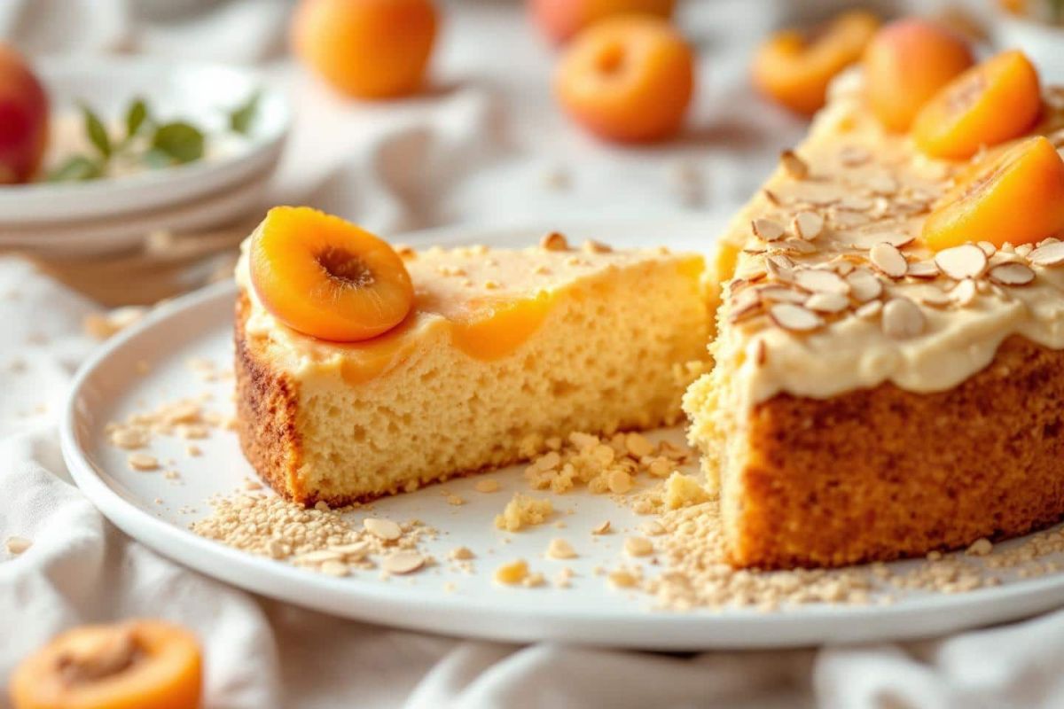 La polenta se transforme en dessert : un gâteau d'abricots et d'amandes à croquer