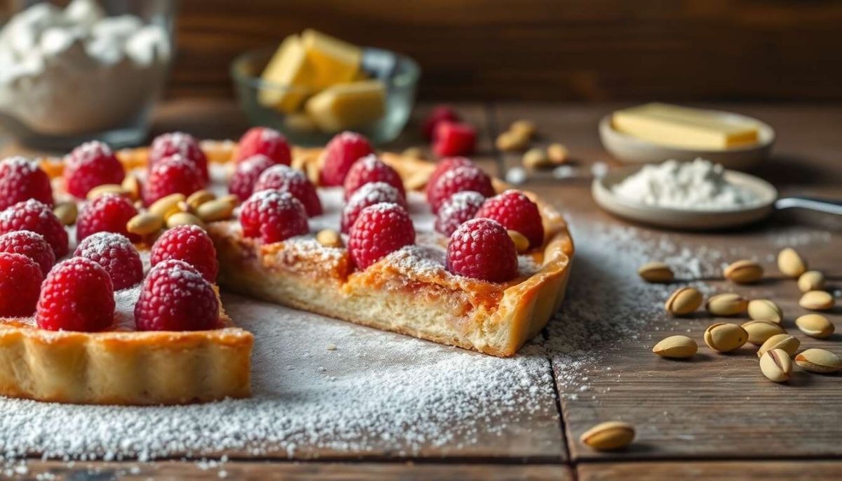 la tarte framboises et pistaches : une douceur irrésistible