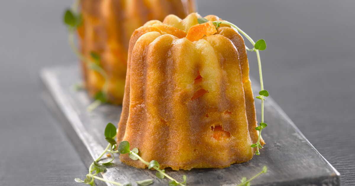 Cannelés gourmands au cheddar et au bacon