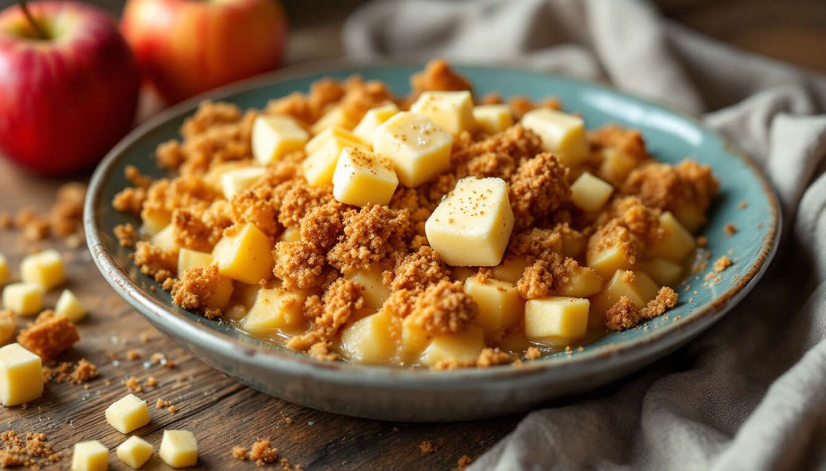 Une recette de crumble aux pommes à découvrir