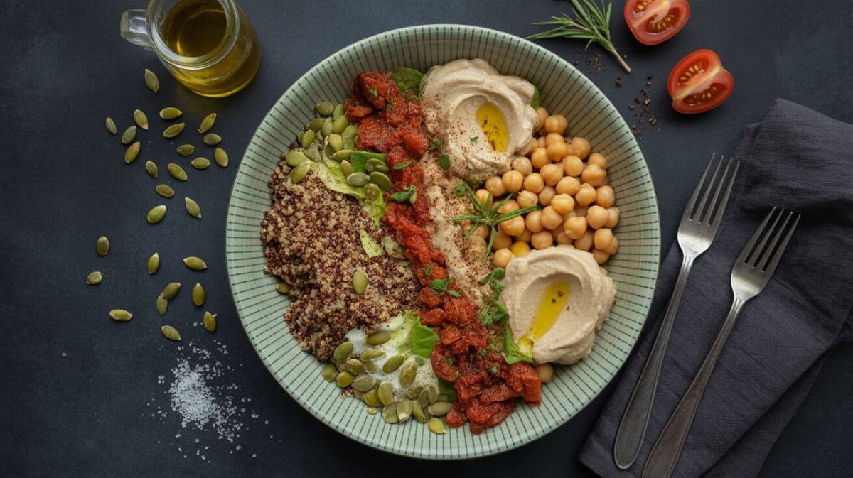 Découvrez la salade bowl à la tartinade végétale ail et fines herbes