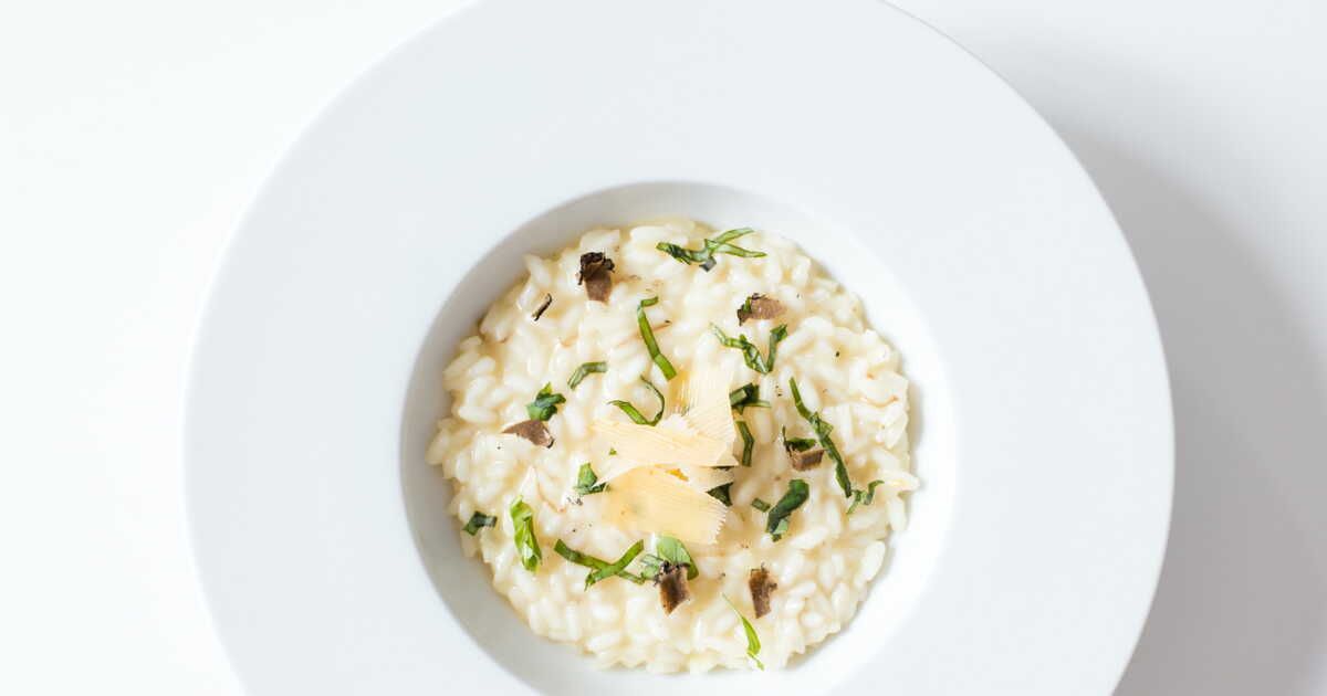 Découvrez le risotto crémeux au parmesan et mascarpone du chef Etchebest