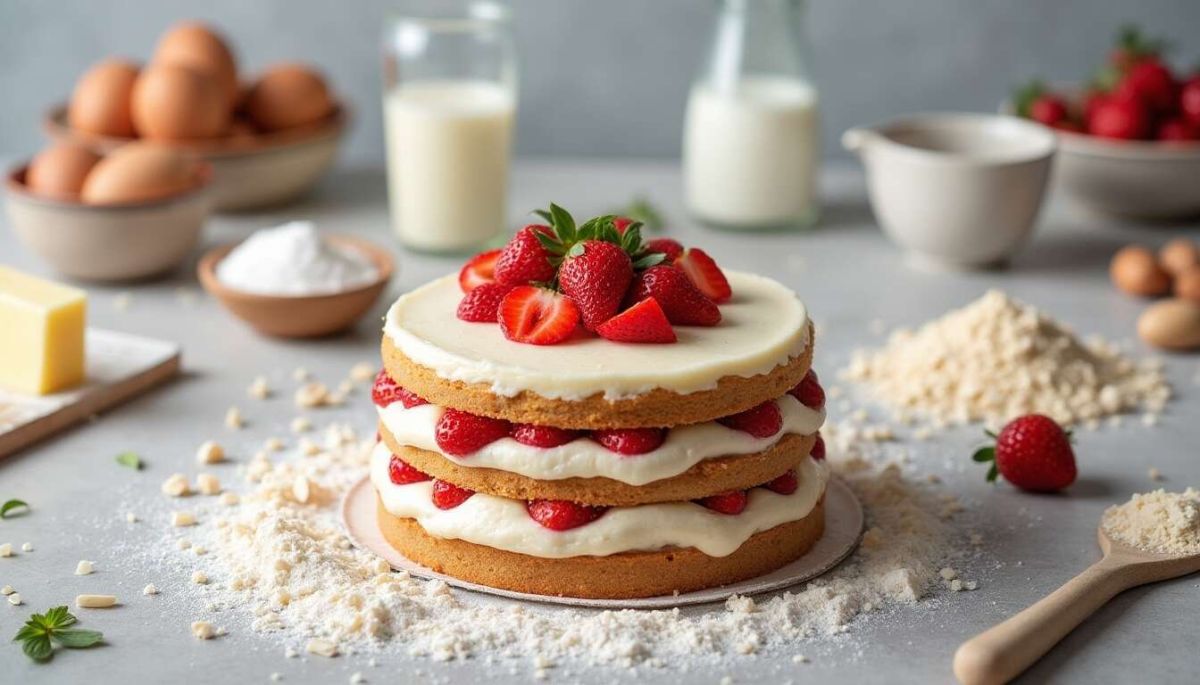Un fraisier léger pour une touche de fraîcheur