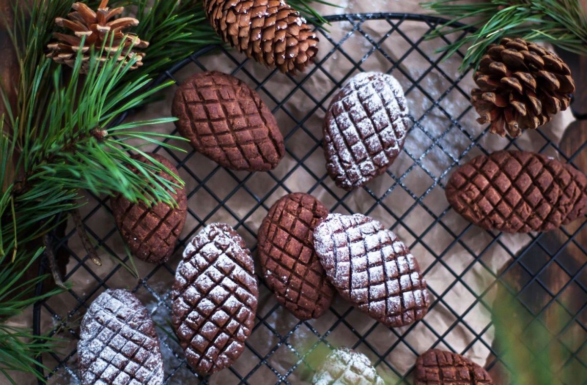 Plongez dans la magie des fêtes avec ces sablés au chocolat inspirés des forêts enneigées