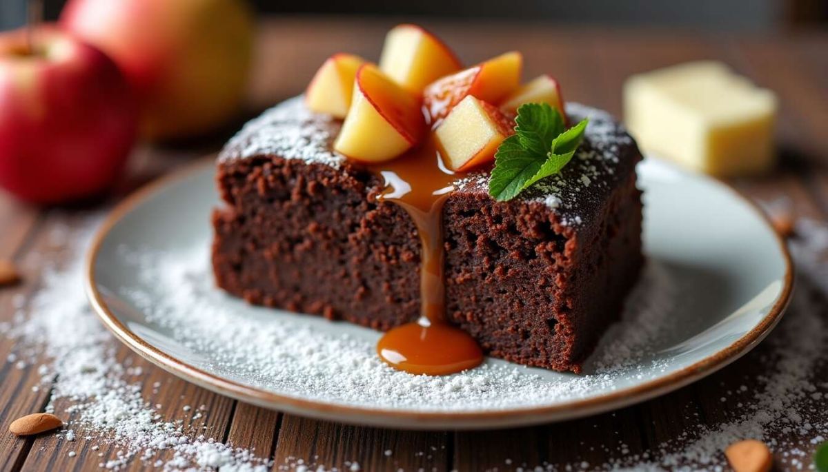 Gâteau au chocolat et compote de pomme : un délice à partager