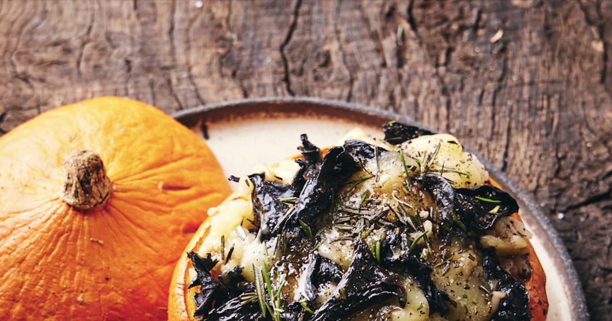 Recettes automnales avec des champignons : potimarron farci et plus encore