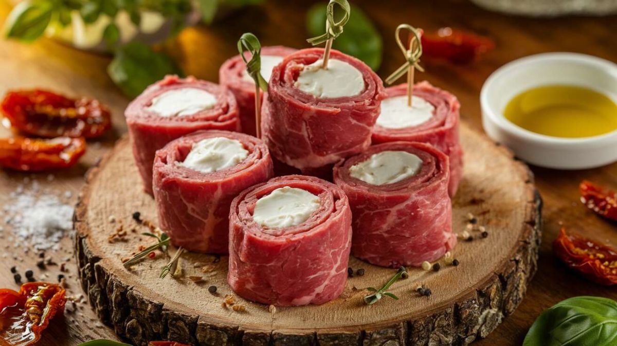 Roulés de bœuf au fromage de chèvre : une recette irrésistible à partager