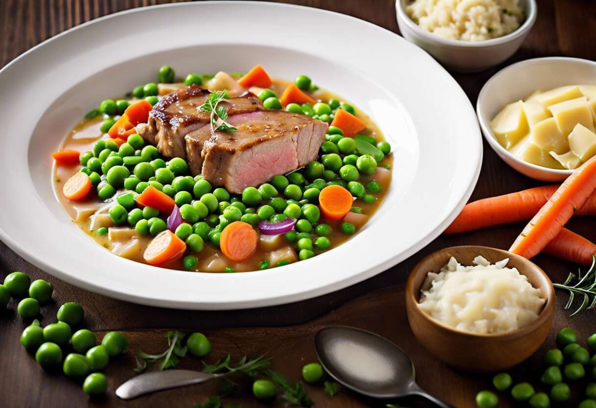 Une délicieuse recette de sauté de veau aux petits pois et carottes