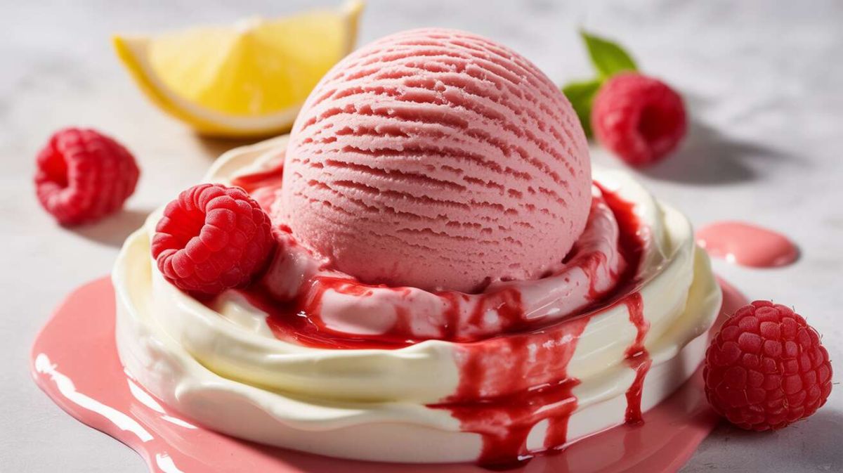 découvrez la douceur d'une glace aux framboises faite maison