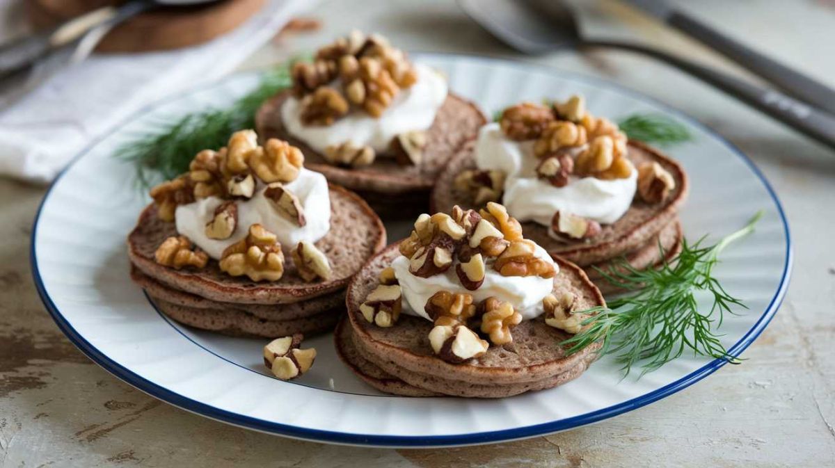 Blinis aux topinambours et noisettes : une touche gourmande à votre table