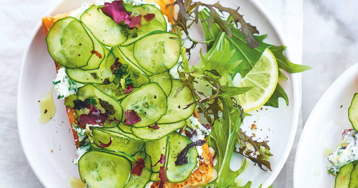 Les tartines veggie au concombre et au goût d'algues qui vont séduire vos papilles